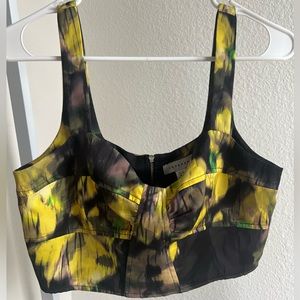 TOPSHOP Blur Floral Satin Bralette